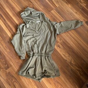 natural life hooded romper